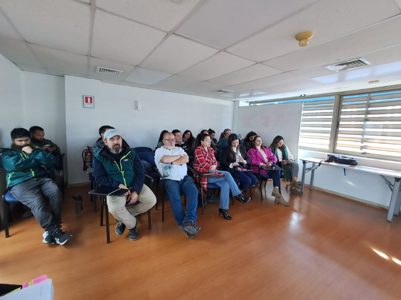 Stephany Palominos en capacitación para Servicio Agrícola y Ganadero.